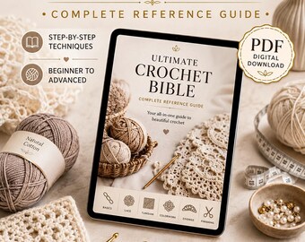 Den ultimata virkbibeln i PDF-format | Komplett referensguide för nybörjare med steg-för-steg-tekniker