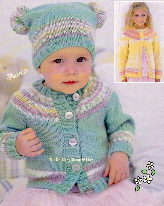PDF Knitting Pattern Baby and Childrens 