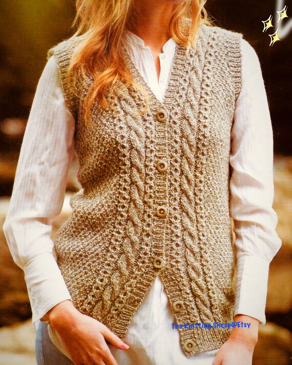 NEARLY FREE PDF Knitting Pattern Aran 
