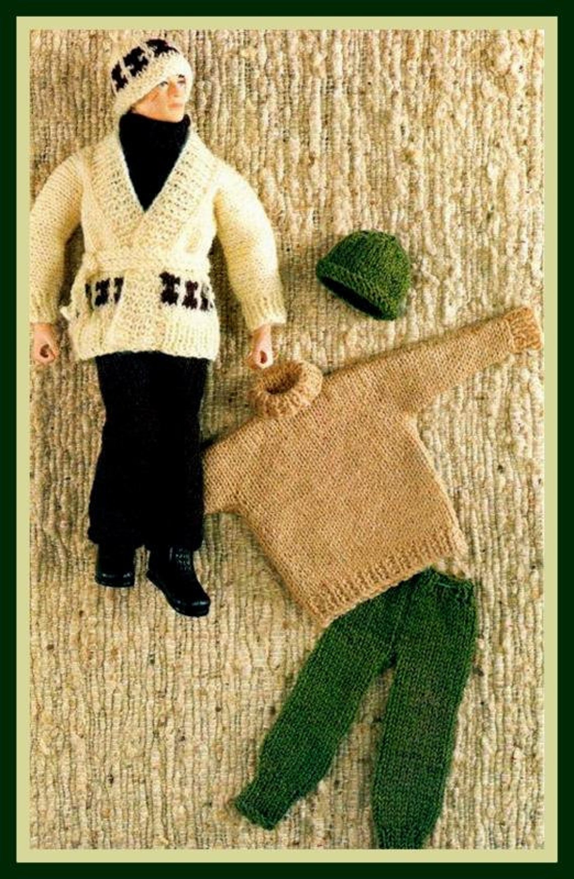 PDF Knitting Pattern for Action Man Ken Etc Casual Clothes Etsy