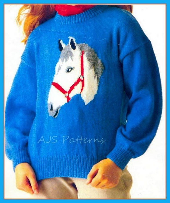 PDF Knitting Pattern Horse Horse's Head 