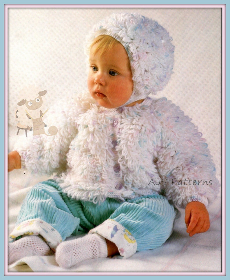 PDF Knitting Pattern for Loopy/Loop Stitch Jacket and Matching Etsy