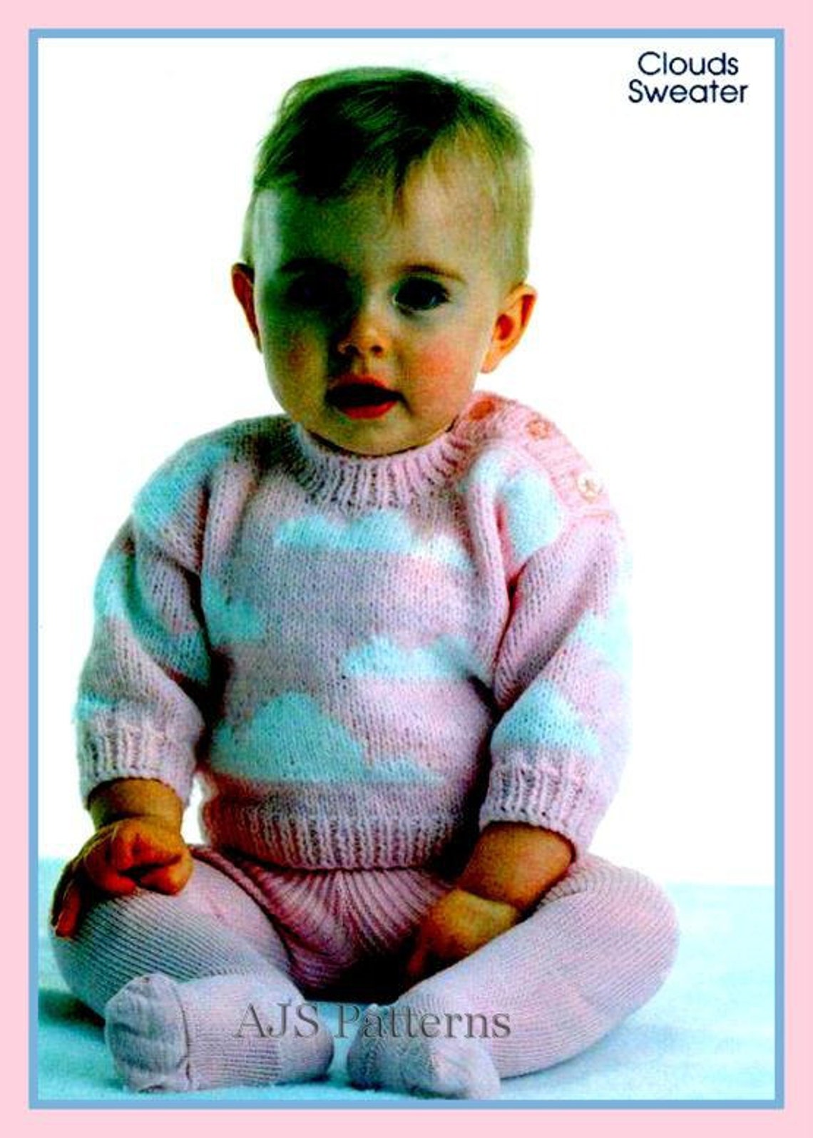 PDF Knitting Patterns Baby Jumpers with Assorted Motifs inc. Etsy