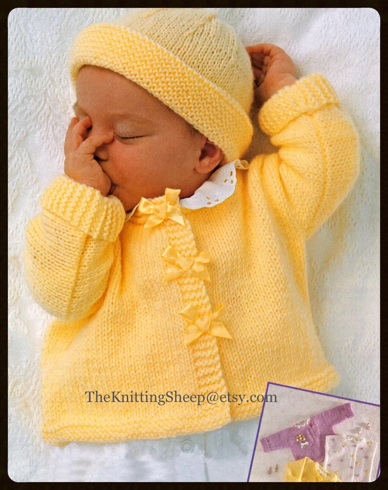 PDF Knitting Pattern 3 Designs of Babies/newborns Etsy