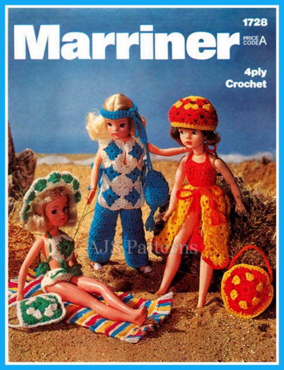 PDF Crochet Pattern for Sindy or Barbie Beach or Summer Etsy
