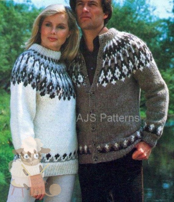 PDF Knitting Pattern Unisex Fair Isle 