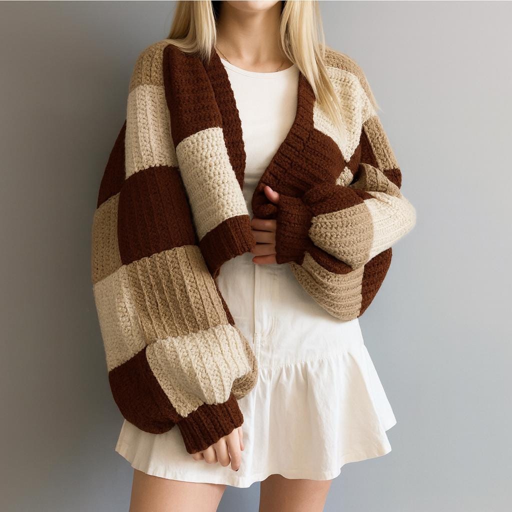 The Patchwork Crochet Cardigan