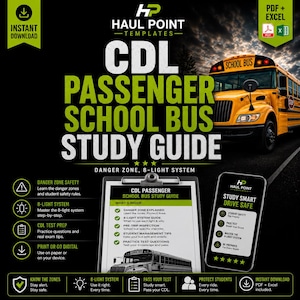 CDL旅客スクールバス運転資格取得のための学習ガイド｜危険区域、8灯式信号システム（PDFダウンロード）