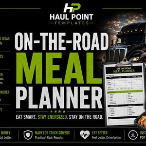On The Road Meal Planner | Truck Driver Healthy Eating Guide (PDF Download)