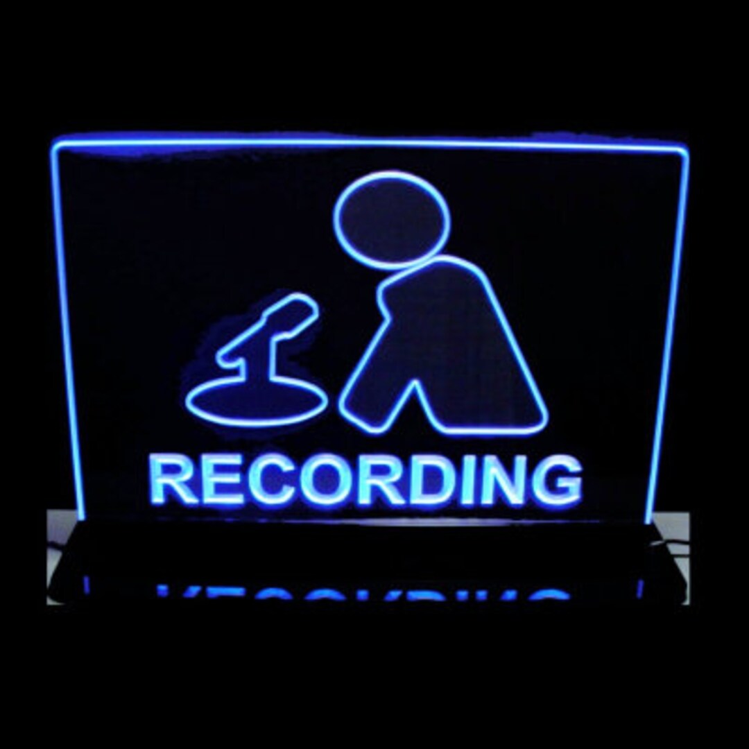 レビュー高評価の商品！ Lit ValleyDesignsND Lighted Recording Session Double Sided  Hearing Music Edge Studio Court In Flag Style Recording Quiet Mount Acrylic  16