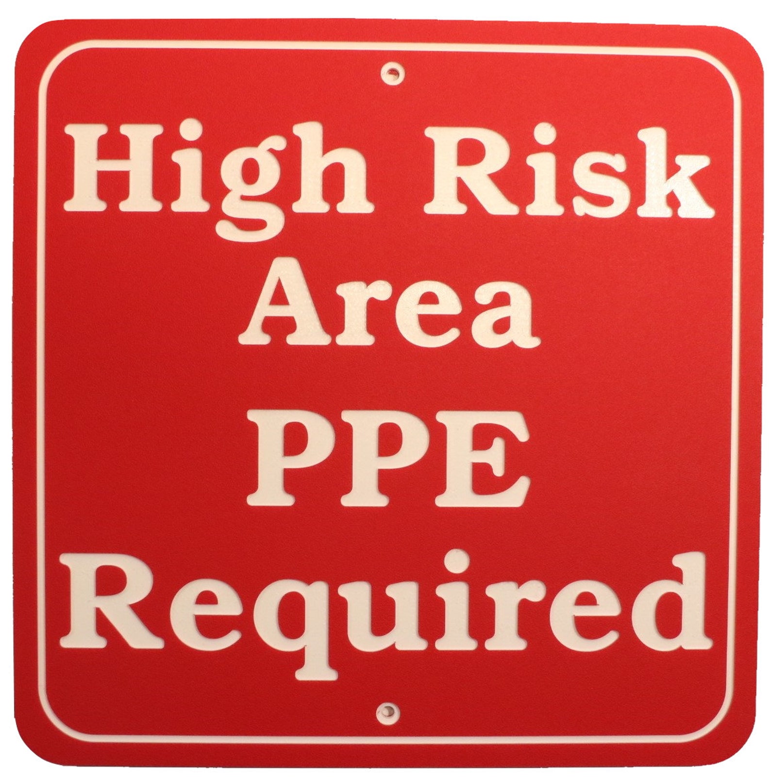 High Risk Area PPE Required Sign Indoor/Outdoor 11x | Etsy