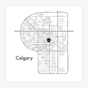 Calgary Letterpress Carte 8"x8 » Impression de presse-lettres