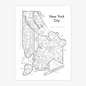 New York City Letterpress Print 8.5"x11"