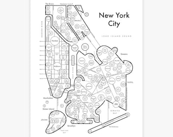 New York City Letterpress Print 8.5&quot;x11&quot;