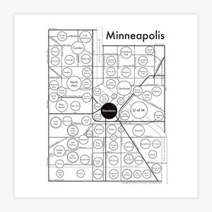 Minneapolis Carte Letterpress 8"x8 »