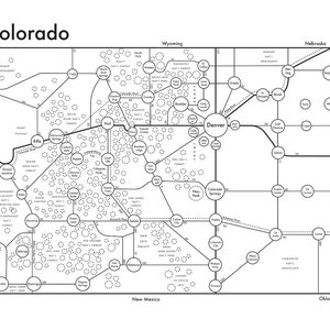 Colorado Carte Letterpress Imprimer 8.5x11