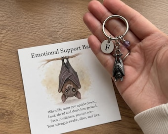 Fledermaus Schlüsselanhänger Emotionale Unterstützung Gothic Inspirational Geschenke Accessoire