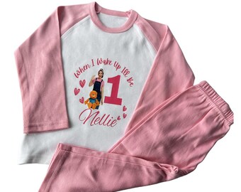 Pigiama personalizzato "Quando mi sveglio..." ispirato alla signorina Rachel/Abbigliamento da notte per bambini e ragazzi