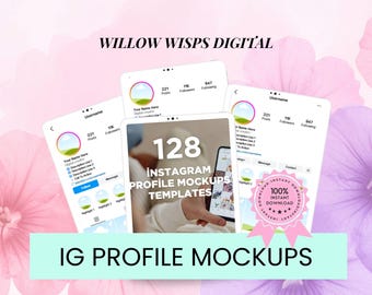 Instagram Profile Mockups Planner - Easy Social Media Content Organizer