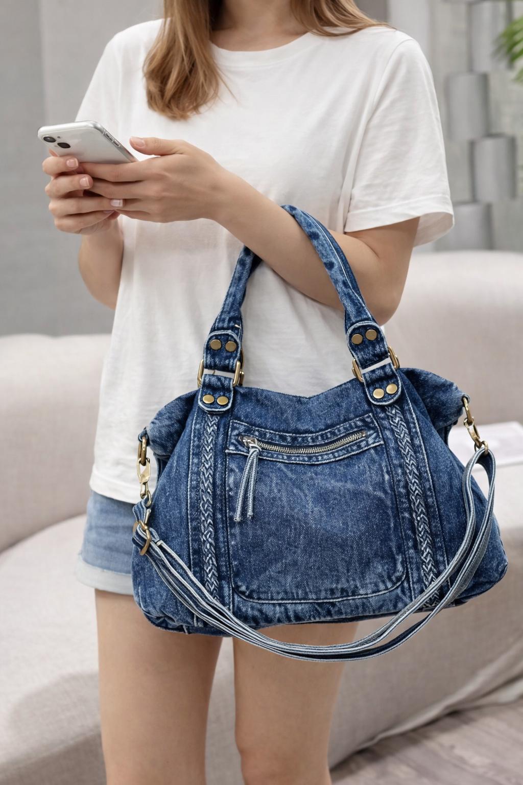 Denim Bag Y2k - Etsy