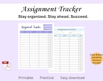 Rastreador de tareas imprimible