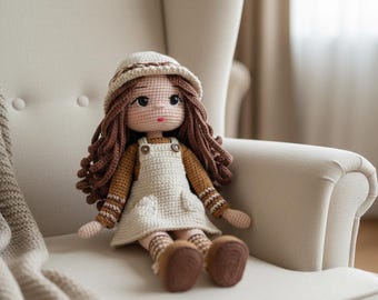 Wzór na lalkę Lottie Amigurumi – urocza szydełkowa lalka dla dziewczynki – pobierz PDF