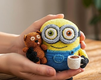Minion Bob and Tim, Amigurumi, Doll