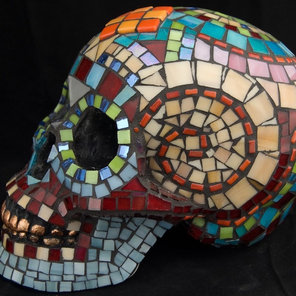 Life-size Dia de los Muertos Skull. Featured in 42 Treasuries and counting.