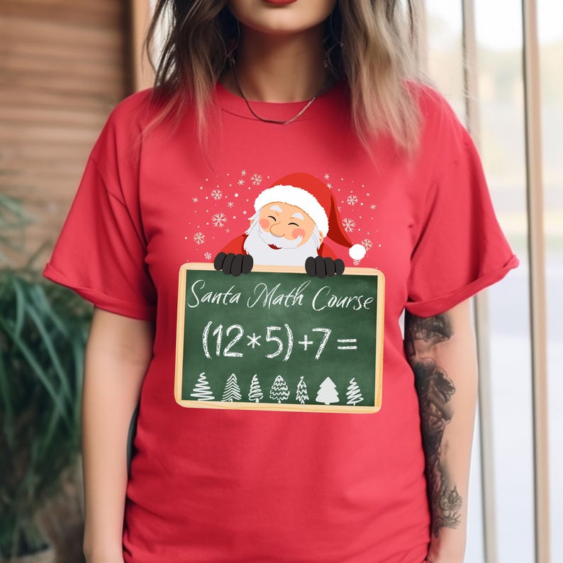 Funny Santa Math Meme Six Seven PNG – Christmas Teacher Chalkboard 6 7 ...