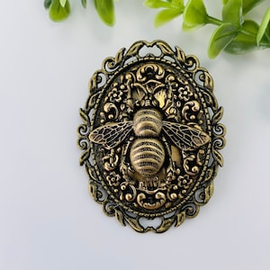Antique Brass Bee Brooch