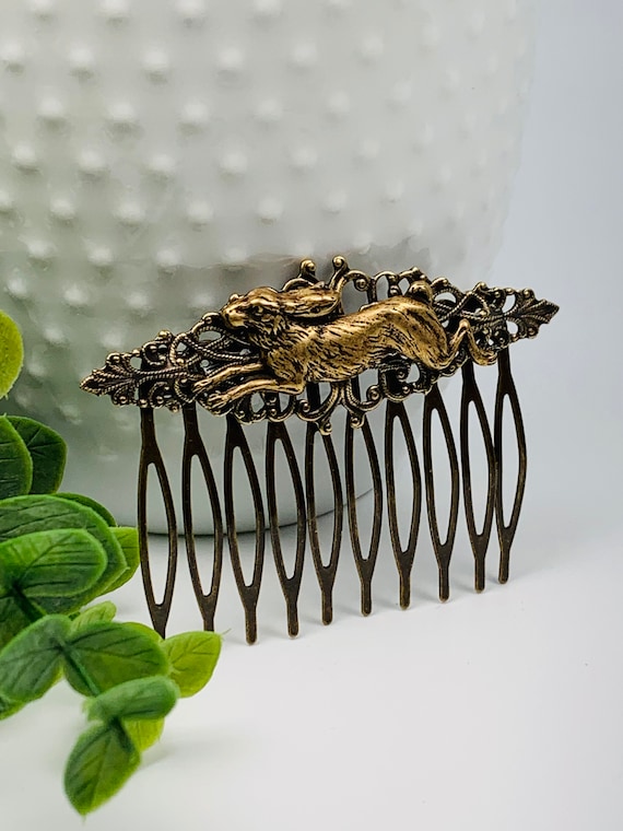 Brass hair comb deals