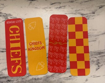 Kansas City Chiefs 4-set bookmarks