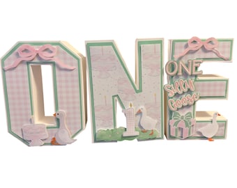 Juego de letras 3D de Silly Goose