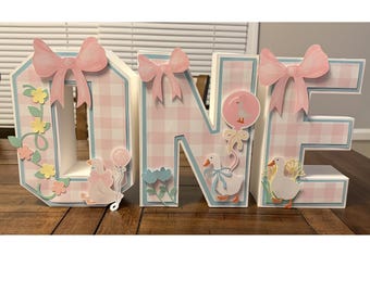 Letras 3D de One Silly Goose
