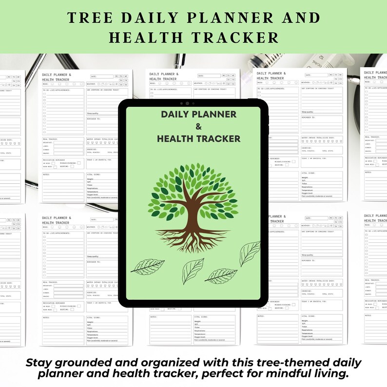 Policy Tree Guide.pdf Tree Daily Planner & Health Tracker | Wellness PDF (digital Download ...