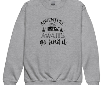 La aventura te espera - Sudadera juvenil de cuello redondo LIGHT