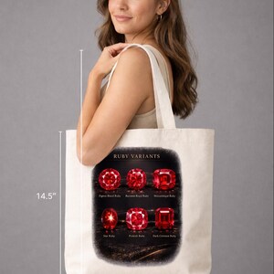 Rubinfärgad axelväska | Ädelstenstygnsväska