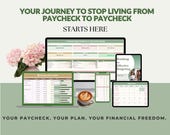 Biweekly Paycheck & Bill Tracker Excel Family Budget Planner | Automated | Beginner Friendly | Ebook on Budgeting