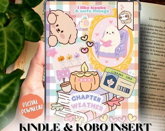 Halloween Kindle Insert | Spooky Book Lover Reading Page (PDF)