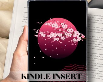 Printable Japanese Kindle Insert for Clear Case| Japan Literature Kawaii Kobo Insert Book Lovers