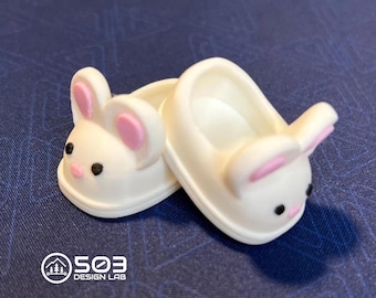 Pantuflas de conejito para Labubu