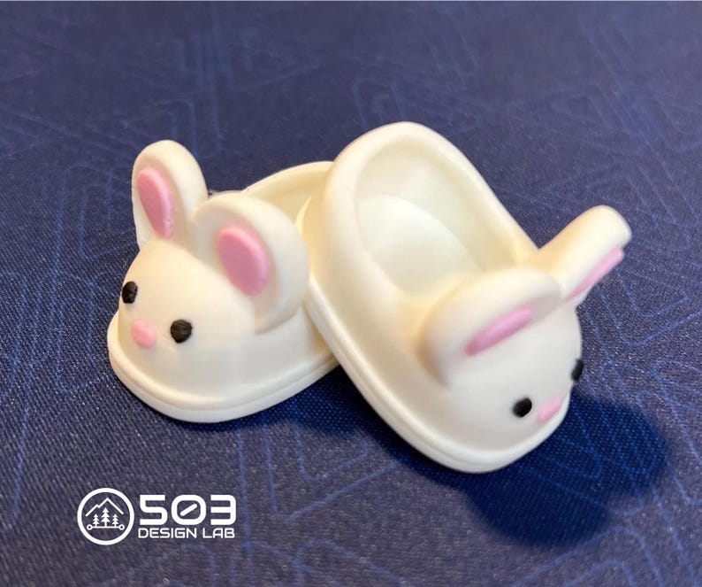 Bunny Slippers for Labubu image 1