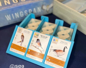 Caja de tarjetas Wingspan con tapa magnética