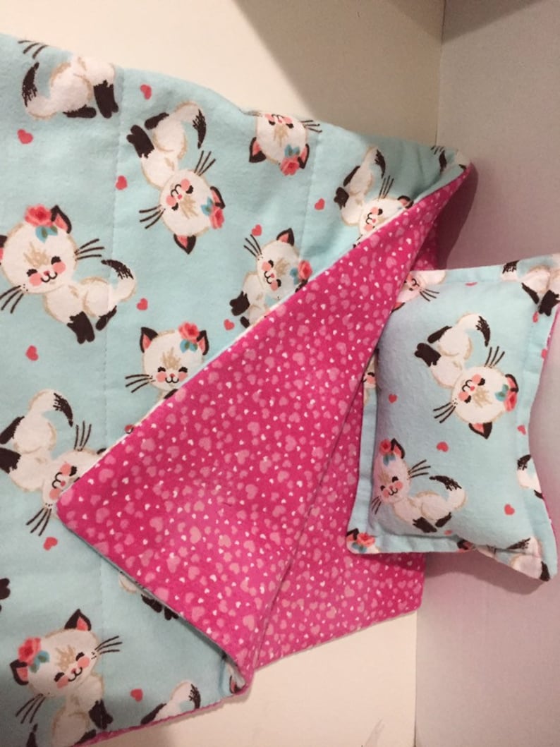 Kitty Cat Sleeping Bag for 18 inch doll Etsy