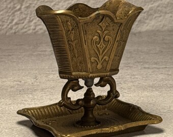 Victorian Match Holder Antique Desk Accessory Tobacciana