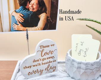 Memorial Keepsake Tray: Sympathy Gift with Photo Holder
