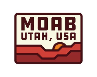 Moab Hat Patch Sticker