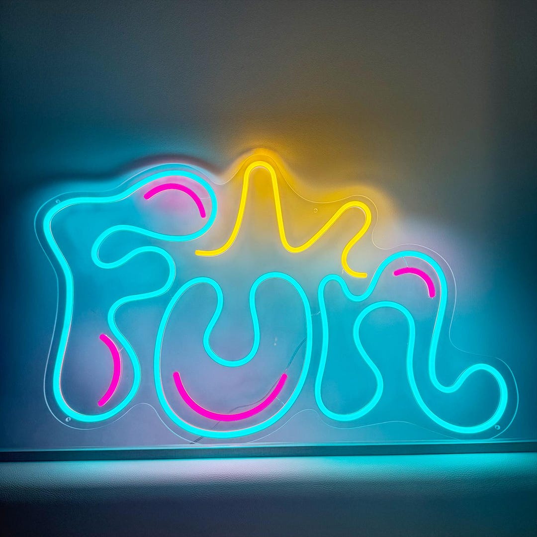 Neon Fun Custom Neon Sign, LED Light Art, Funky Home Decor, Man Cave Bar Sign - Etsy