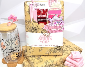 Blind Date With a Book | Mystery Book Gift Box for Book Lover | BookTok Cozy Bundle | Blind Book Date | Surprise Reader Gift| Self Care Gift
