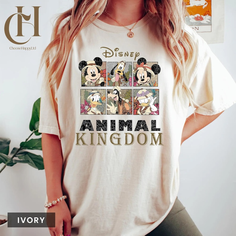 Disney Mickey & Friends Animal Kingdom Safari Mode Shirt, Walt Disney World Trip Tee, Let's Get Wild Gift Shirt, Disneyland Holiday Family image 1